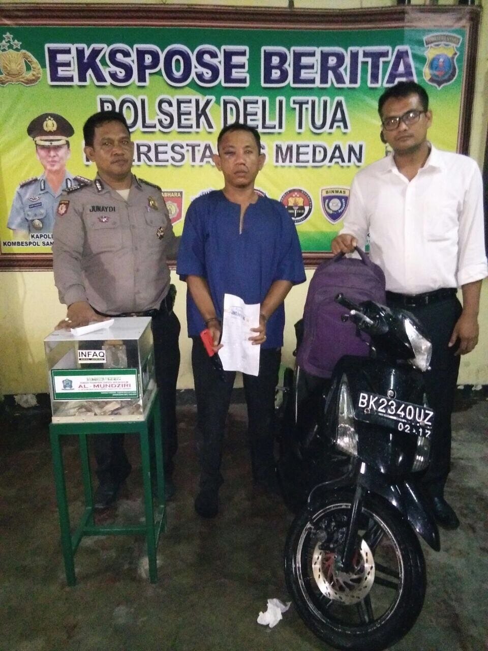 Berkat Aplikasi Polisi Kita Polsek Delitua Ringkus Pencuri