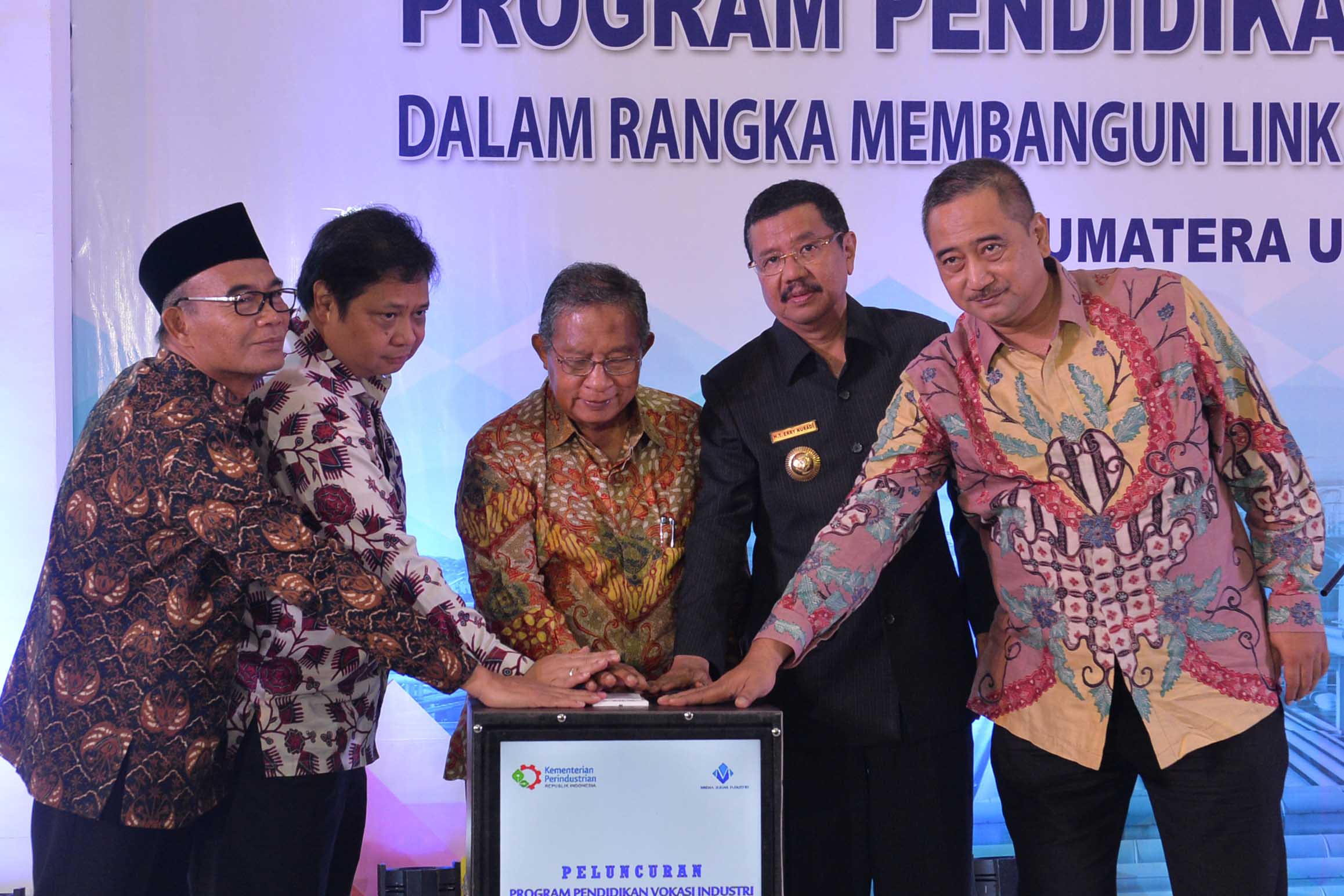 3 Menteri dan Gubsu Luncurkan Vokasi Pendidikan Industri