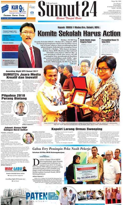 SUMUT24 Raih Piala IPMA 2018 SPS Pusat