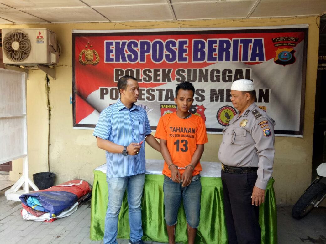 Polsek Sunggal Tangkap Pencuri Spesialis Toko