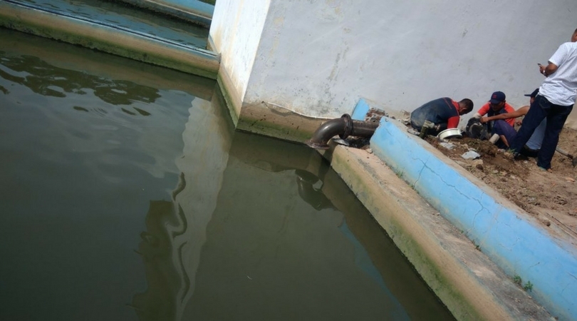 IPA Hamparan Perak Pasang Pompa Cadangan Intake, Debit Air Berkurang