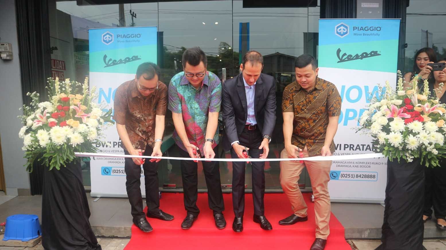 Piaggio dan PT Dwi Pratama Mandiri Tawarkan Brand Khas Italia di Bogor