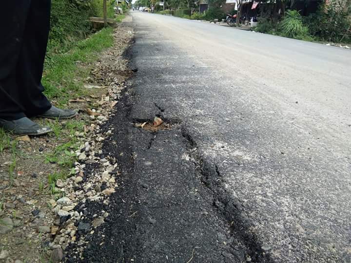 PUPR Batubara Sembarangan Bangun Jalan Sei Bejangkar, Baru Selesai Sudah Kupak-kapik