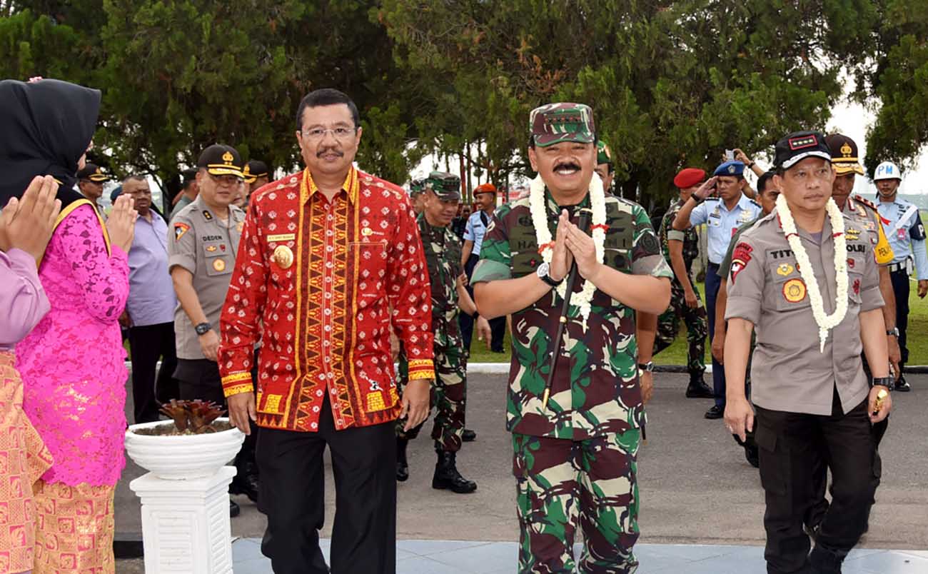 Gubsu Erry Sambut Panglima TNI Dan Kapolri