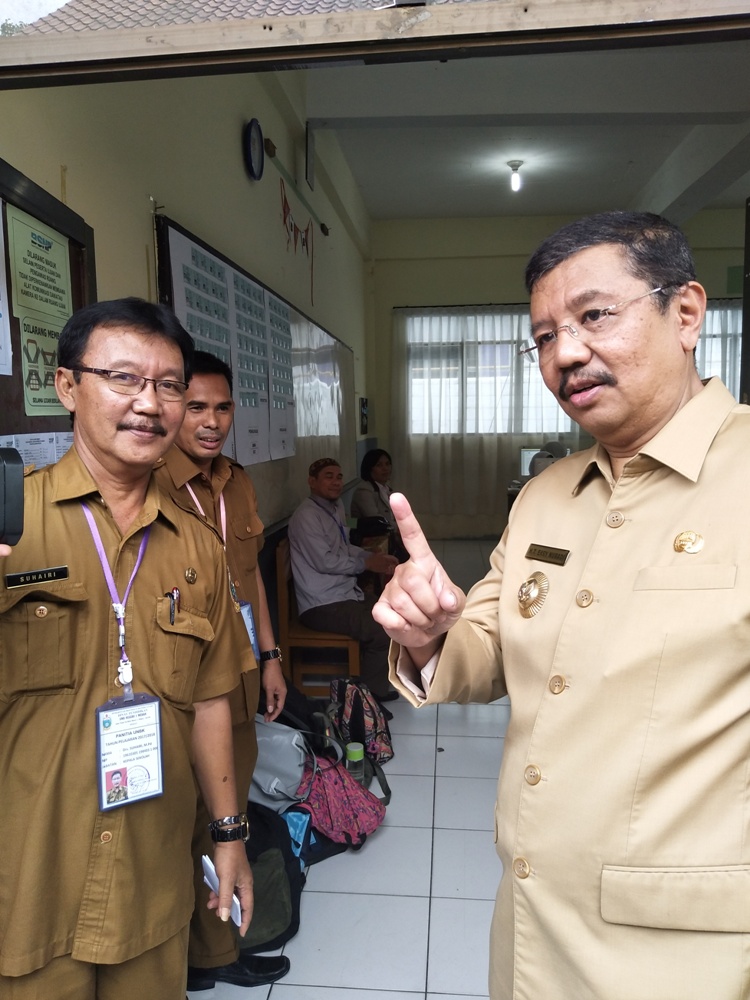 Gubsu Tinjau Pelaksanaan UN SMA, Sudah 91% Mengunakan UNBK