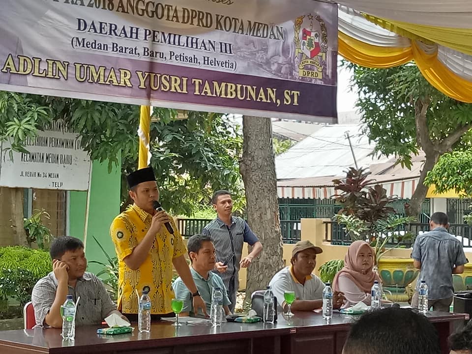 H Adlin Umar Yusri Tambunan ST Gelar Reses Bersama Masyarakat Medan Baru