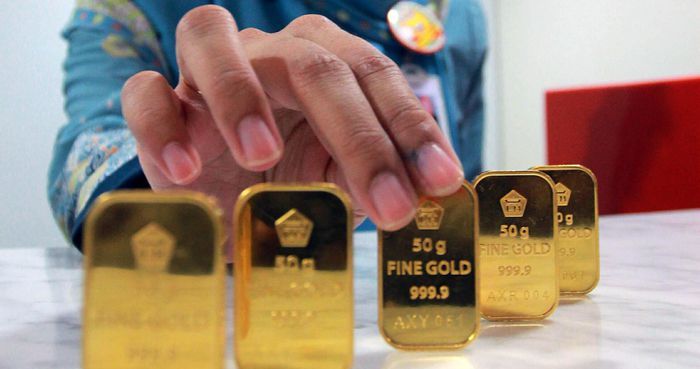 Turun Lagi, Emas Antam Rp 654.000/Gram