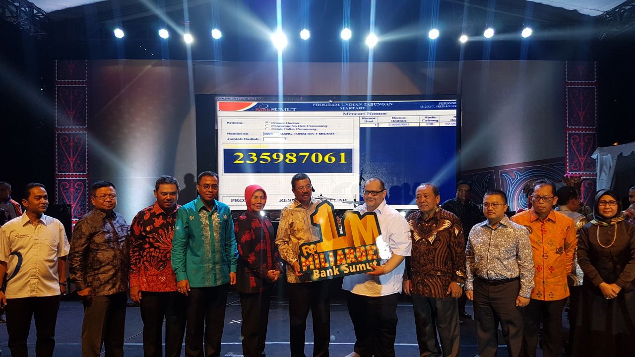 Bank Sumut Gelar Penarikan Undian Tabungan Martabe,    Serahkan CSR Rp 1,6 Miliar