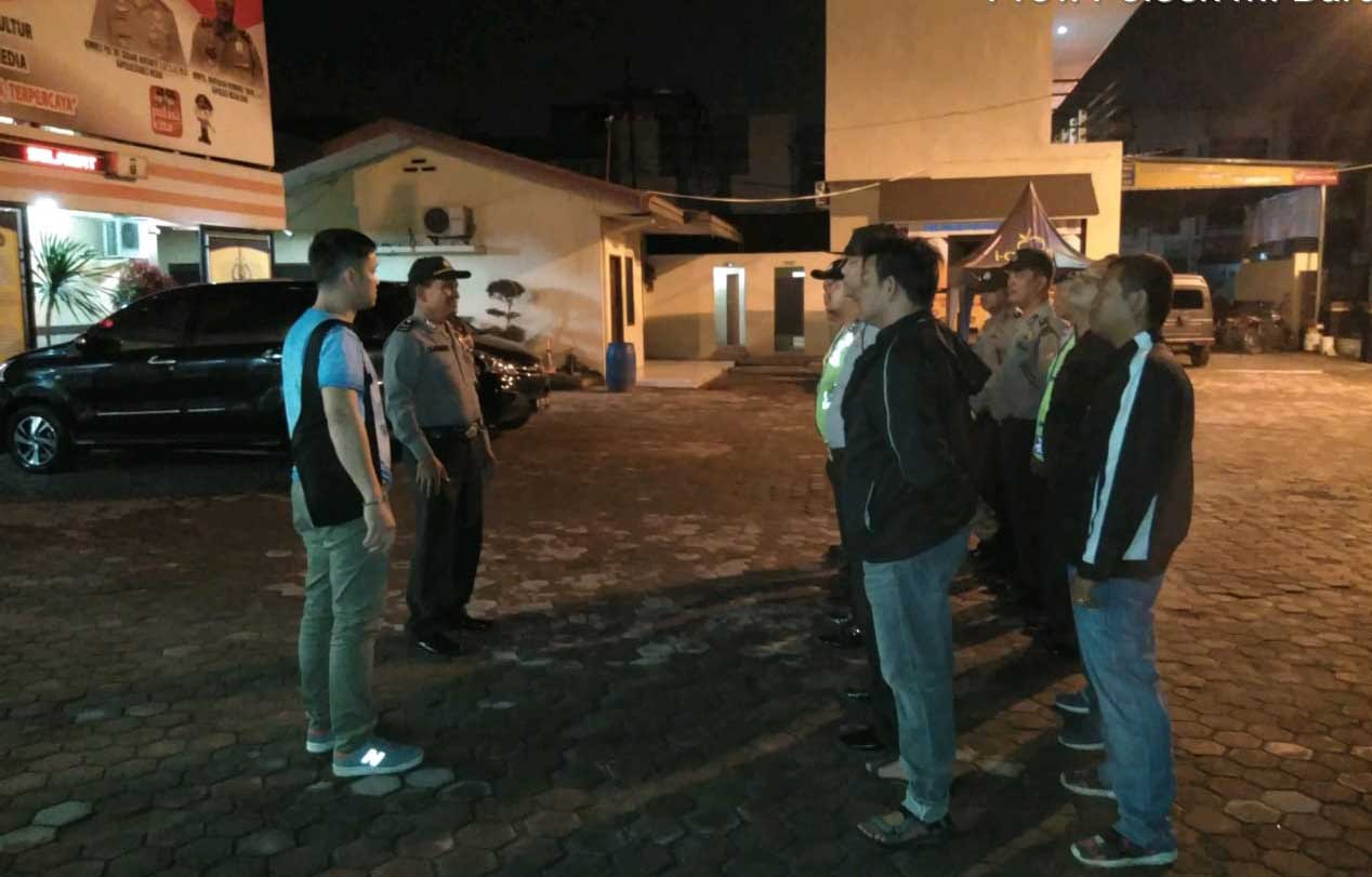 Minimalisir 3C dan Pekat, Polsek Medan Baru Razia Hotel dan Patroli Blue Light