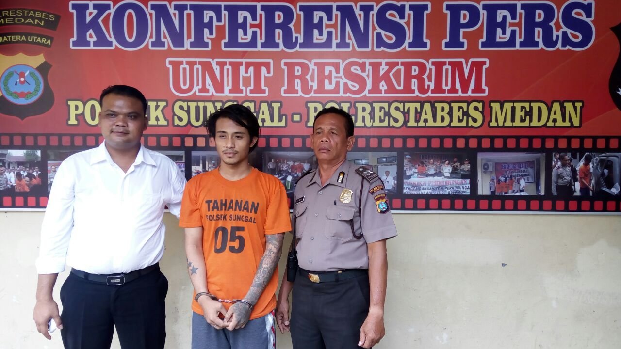 Kepergok Cabuli Wanita ABG, Ibnu Digiring ke Mako Polsek Sunggal