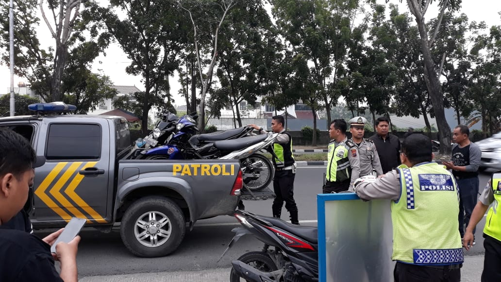 Team Gabungan Asmara Subuh Polsek Sunggal Amankan 10 Unit R2 Tanpa Dokumen