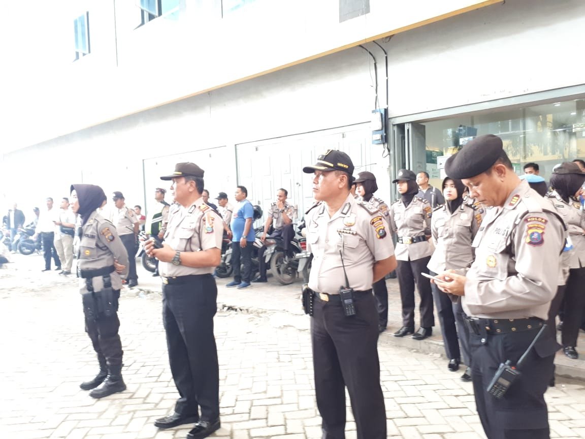 Polsek Medan Baru Sukses Amankan Demo Driver Online