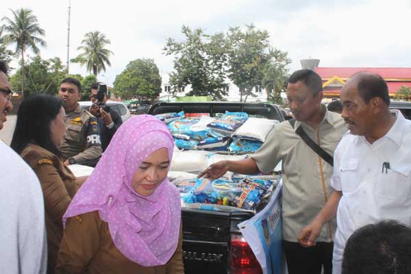 Wali Kota T.Tinggi Tinjau Operasi Pasar
