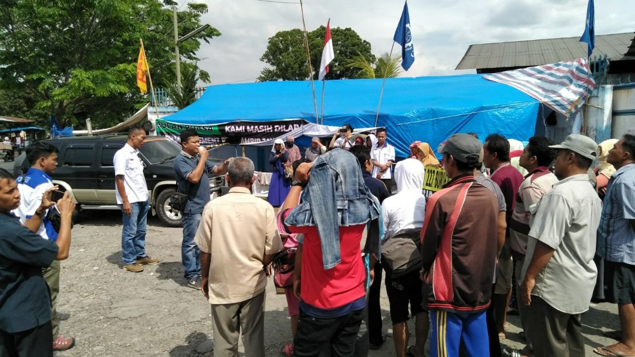 Polsek Sunggal Sukses PAM Unras Eks Karyawan PT Kelambir Jaya