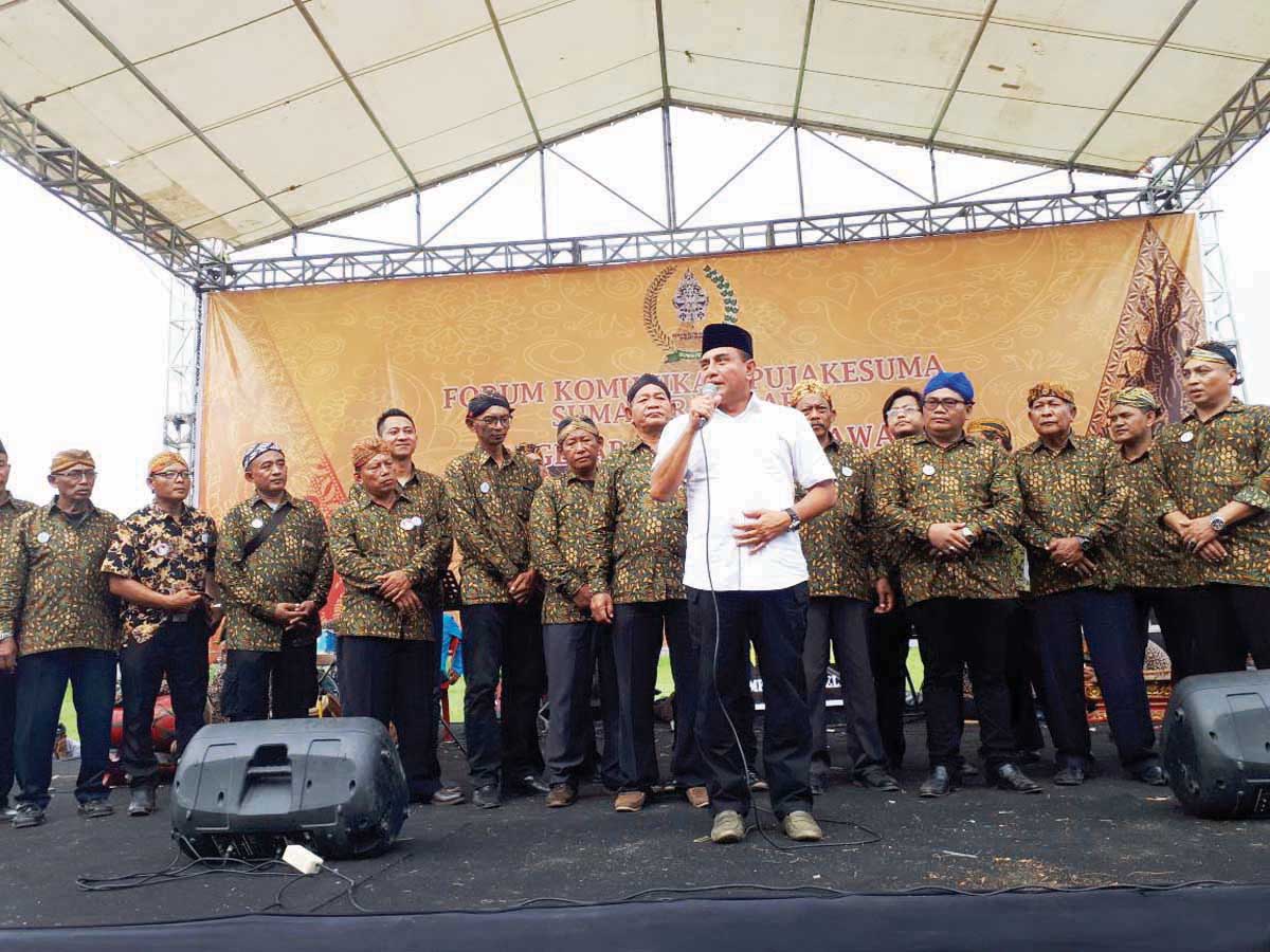 FK Pujakesuma SUMUT  Punggahan dan Lestarikan Leluruh Jawa, Eddy: Wong Jowo Harus Kompak