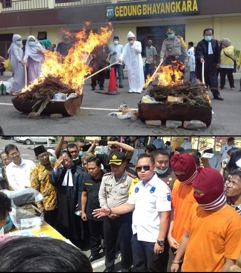 Polrestabes Medan Musnahakan Narkoba dan Miras