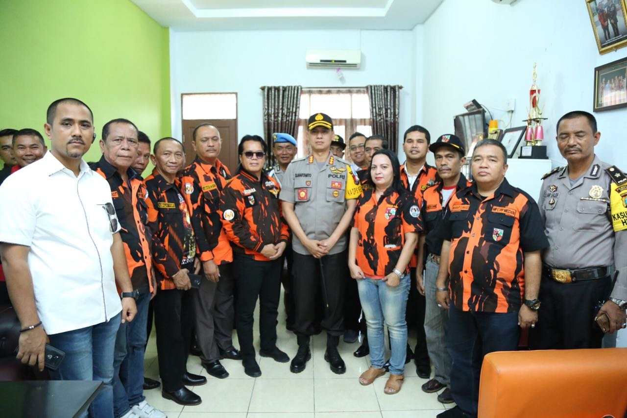 Cipta Kondisi Kondusif, Kapolrestabes Medan Sambangi MPC PP Kota Medan dan DPD IPK Kota Medan