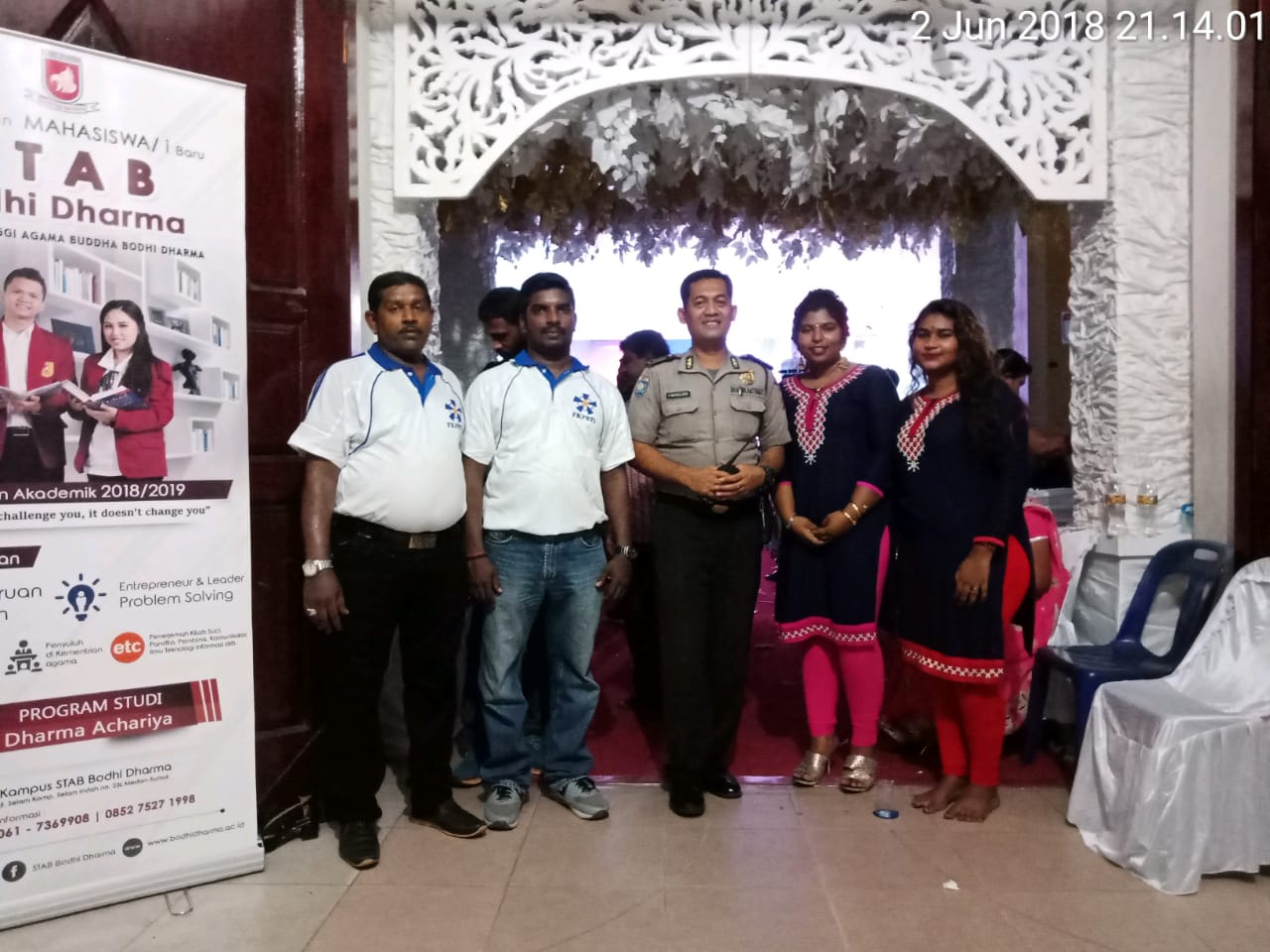 Polsek Medan Baru Kawal Perayaan Waisak Oleh FKPBTI