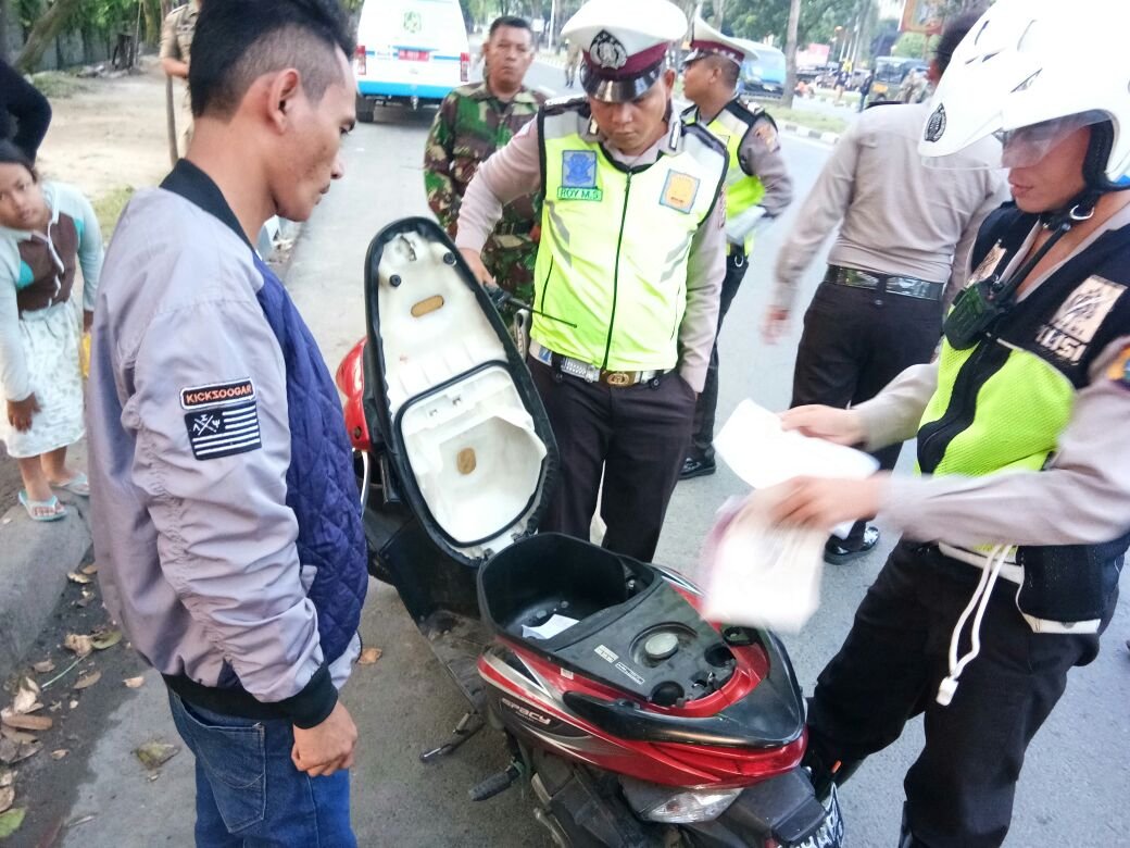 Polsek Sunggal dan Team Gabungan Pemantau Asmara Subuh Amankan 10 Unit R2 Tanpa Dokumen