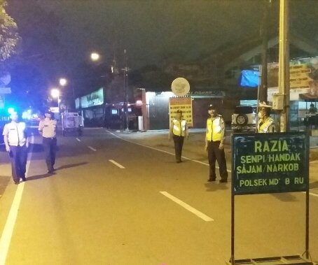 Razia dan Patroli Blue Light Polsek Medan Baru Seser Daerah Rawan 3C