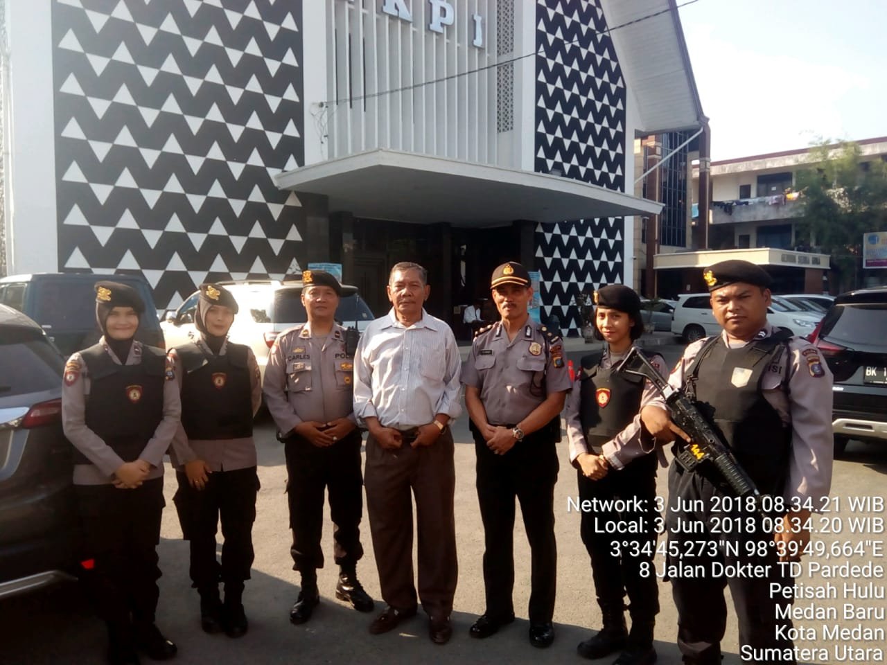 Polsek Medan Baru Giat Rutin PAM Gereja Prioritas