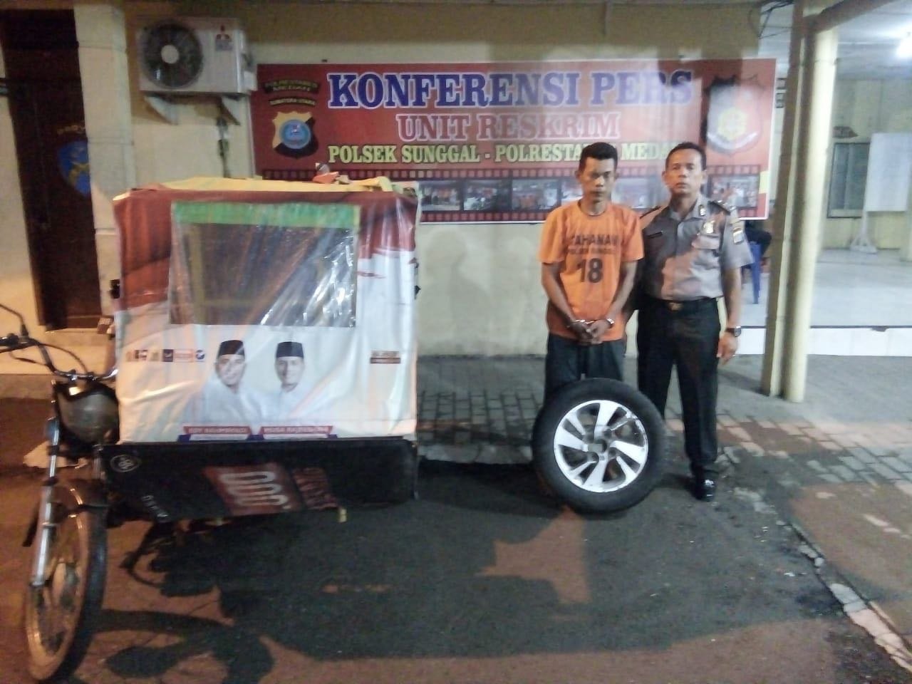 Pegasus Polsek Sunggal Ciduk Dua Pencuri