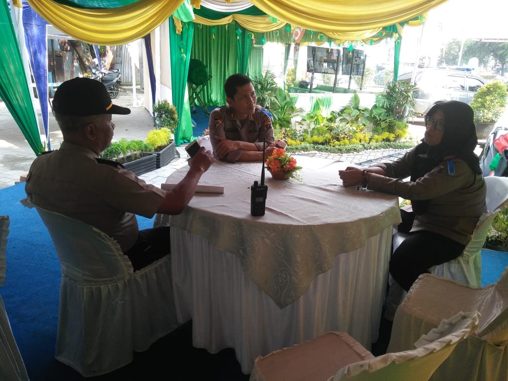 Kabag Ops Polrestabes Medan Sidak di Pos PAM Manhattan