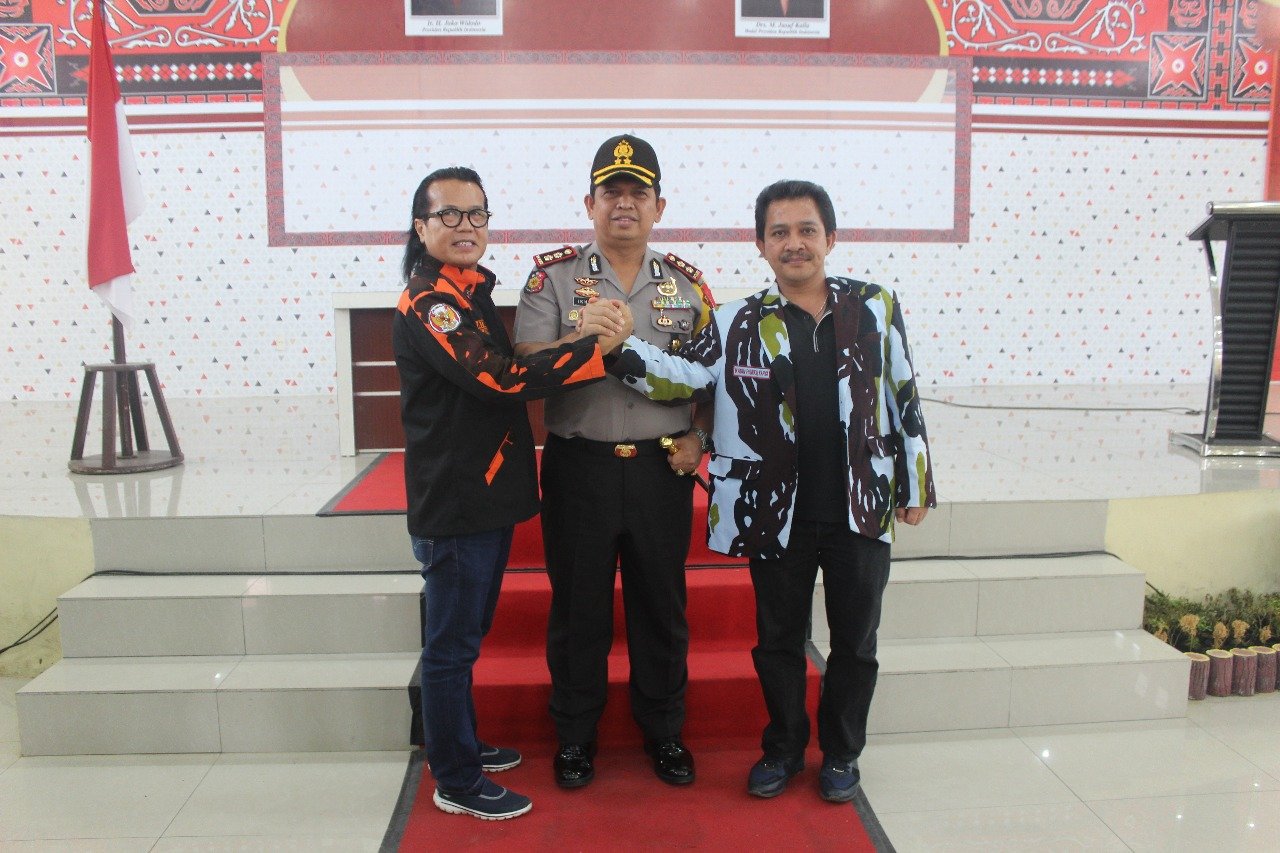 Kapolres Belawan Lakukan Mediasi, Dua OKP Bertikai Sepakat Damai