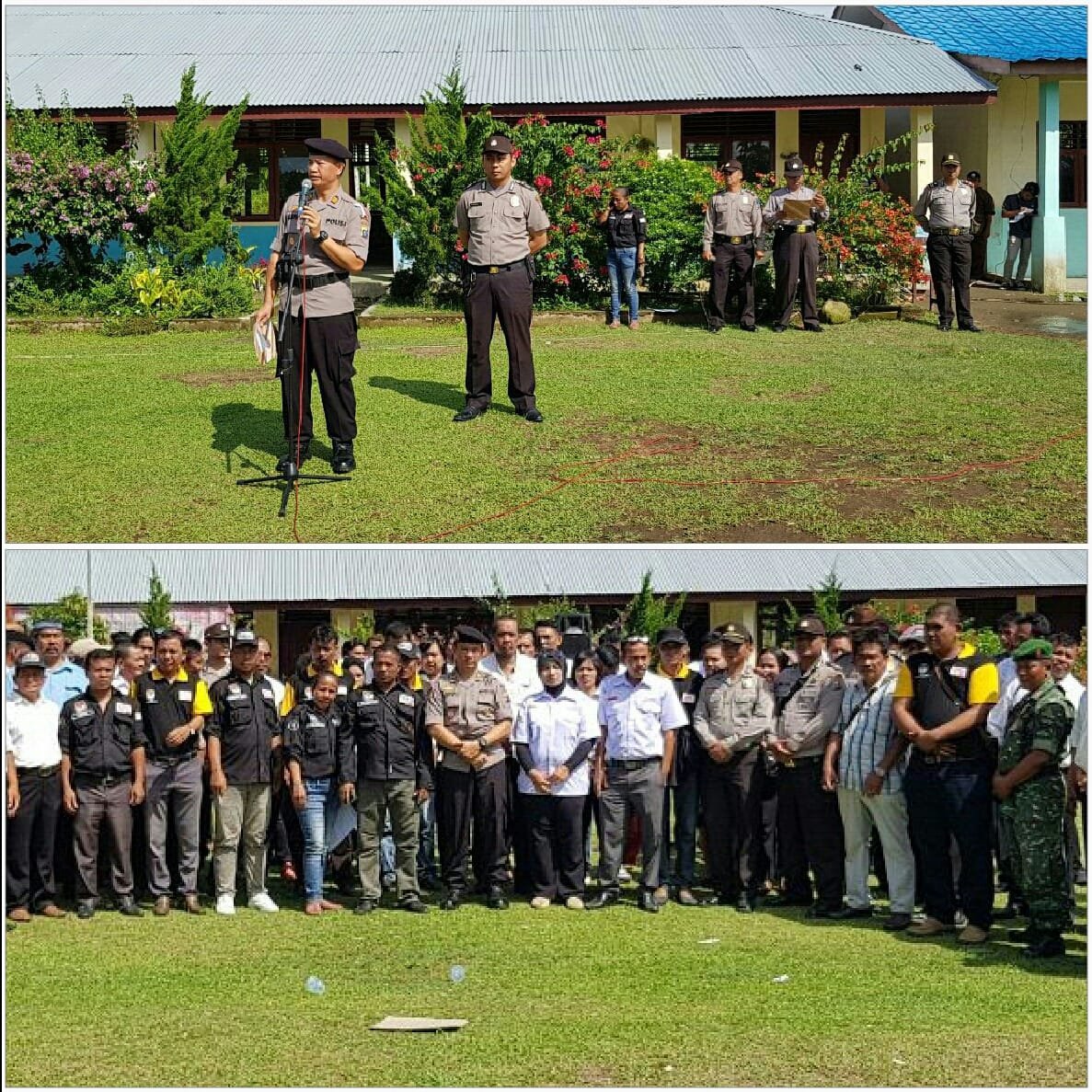 Kapolsek Kutalimbaru Pimpin Apel Kesiapan Pilkada 2018