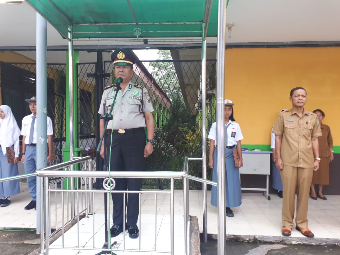 Goes To School, Perwira Polsek Medan Baru Serentak Irup di 9 Sekolah