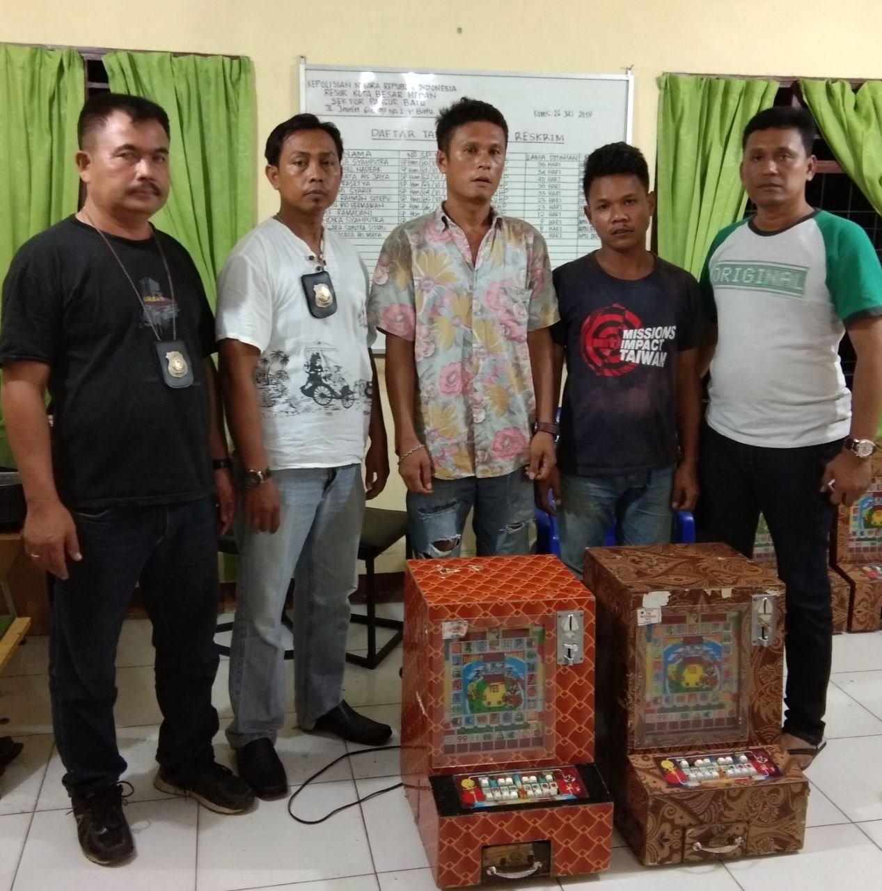 Lagi, Pegasus Polsek Pancur Batu Ungkap 303 Jackpot, Pemain dan Penyedia Diamankan