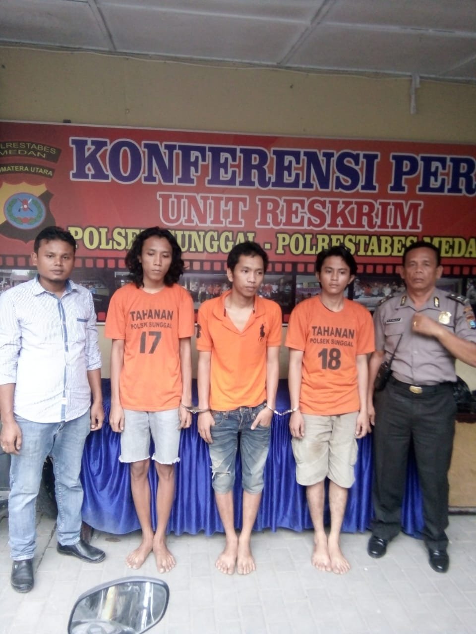 Pegasus Polsek Sunggal Ungkap Pembobol Ruko, 3 Tersangka Diamankan