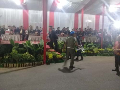 Pelepasan Pawai Taptu, Drone Jatuh di Depan Kapoldasu sesaat setelah Serah terima Obor
