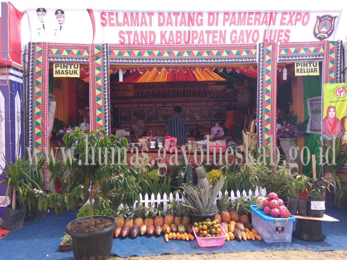 Kerawang Gayo Menjadi Pesona Stan Gayo Lues