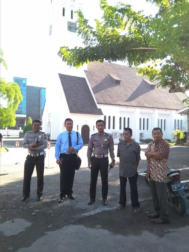 Minggu Rutin, Polsek Medan Baru Prioritas Pam Rumah Ibadah