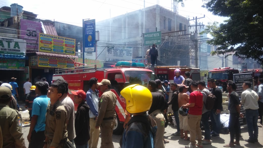 Dua Ruko, Percetakan dan Kamar Kos-kosan Terbakar, Kerugian Ratusan Juta