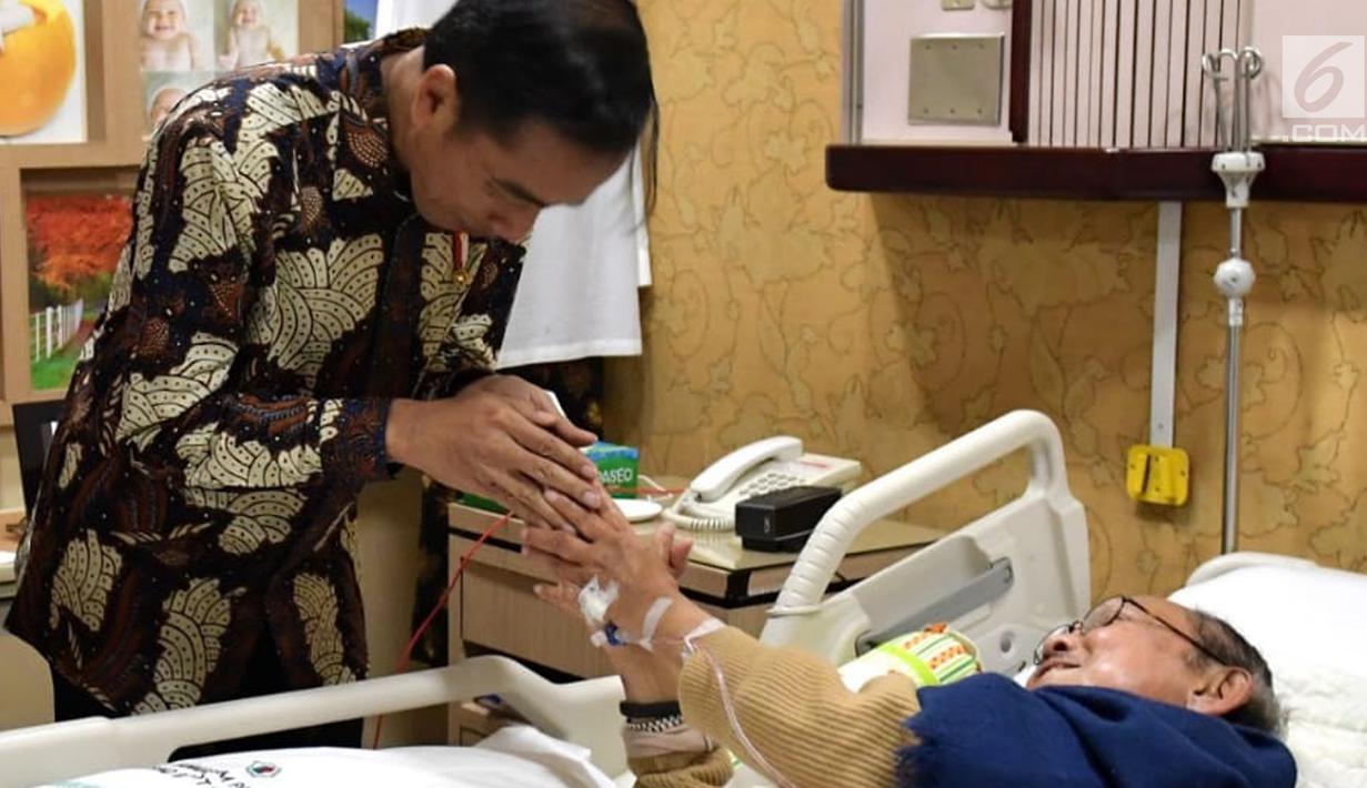 Jenguk Habibie ke RSPAD, Ini Kata Jokowi