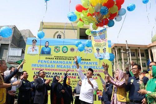 Ini Target Kampanye  Imunisasi MR di Medan