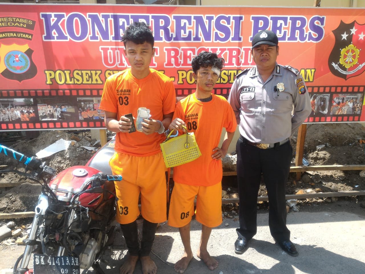 Pegasus Polsek Sunggal Ringkus Duo Jambret