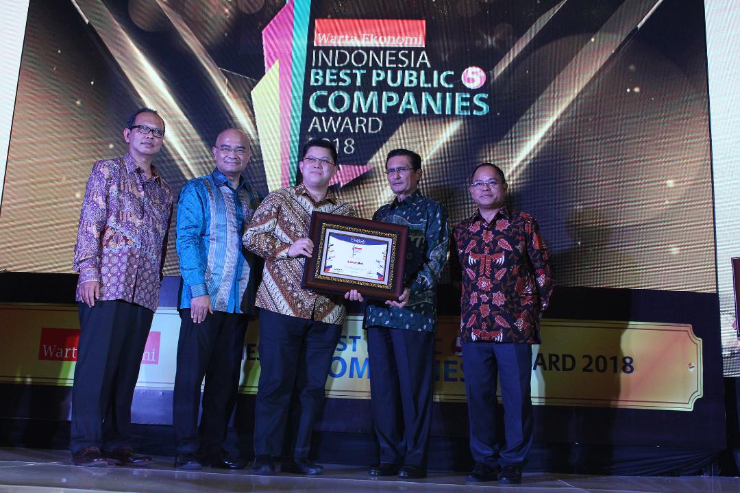 PT Link Net Tbk Raih Penghargaan  Indonesia Best Public Companies 2018