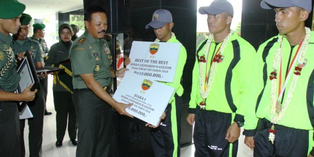 Peraih Medali PORAD Ke VIII 2018,Â  Di Beri Reward Oleh Pangdam I/BB