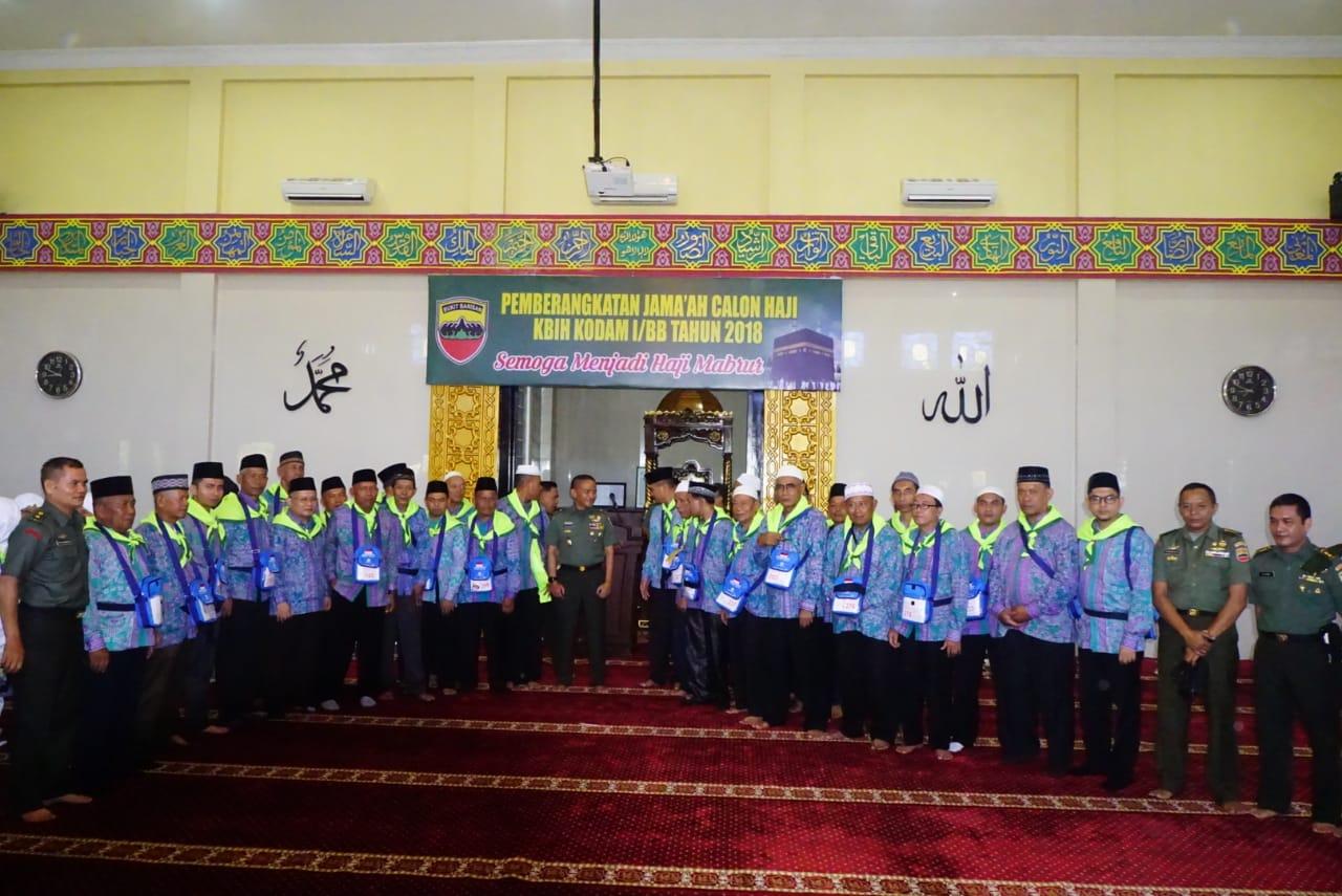 Pangdam I/BB Lepas Keberangkatan Jemaah Calhaj