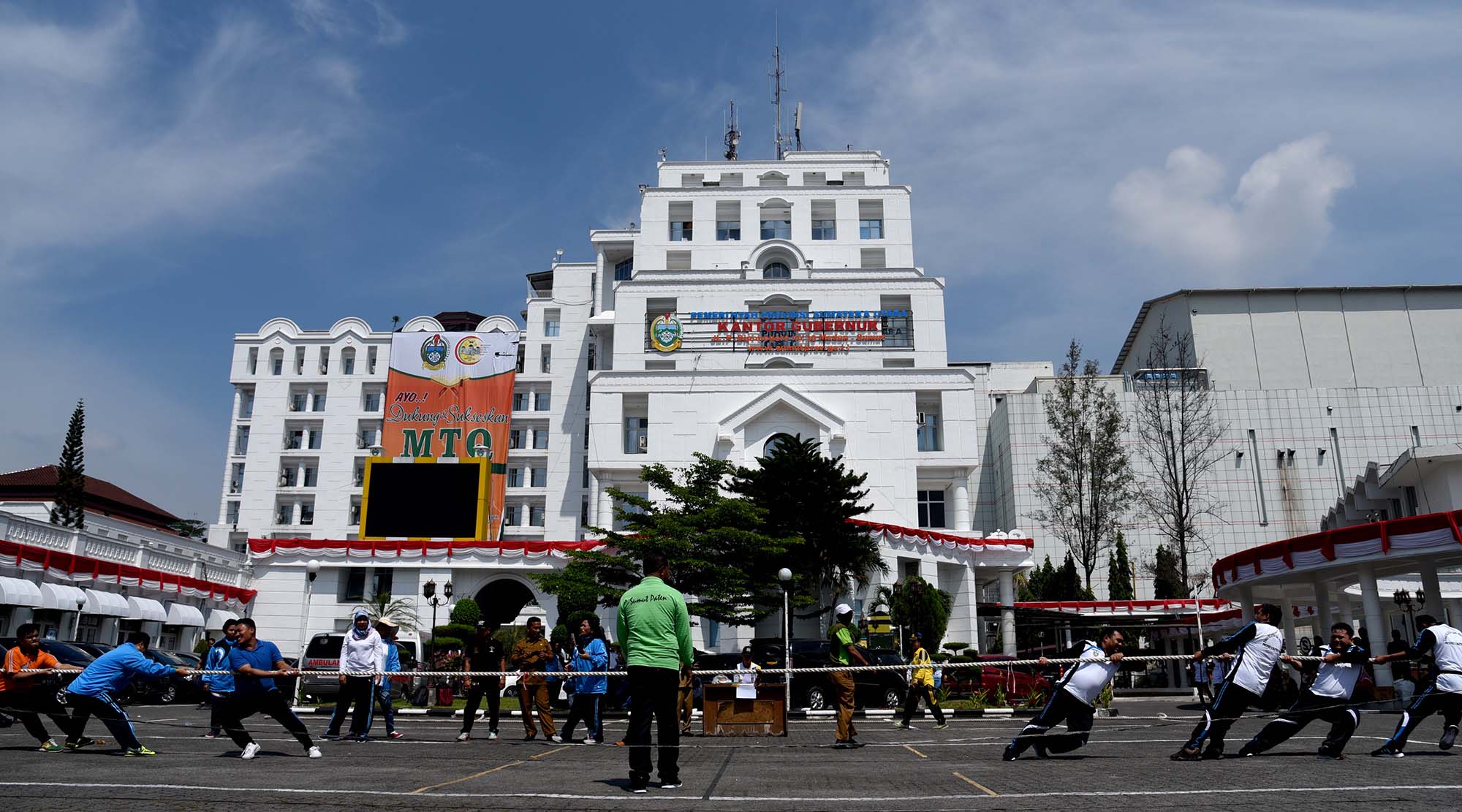 Kemeriahan HUT Ke-73 RI di Kantor Gubsu