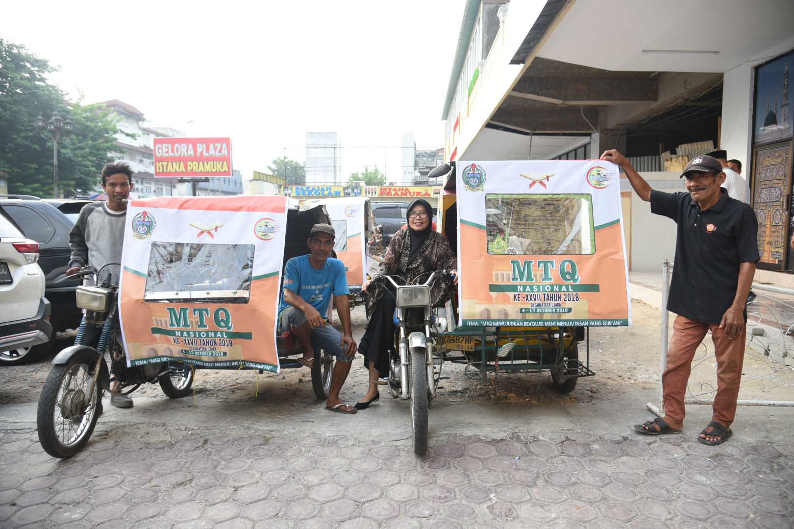 Pemprovsu Bagikan 1000 Tenda Becak MTQN XXVII Tahun 2018 Â 
