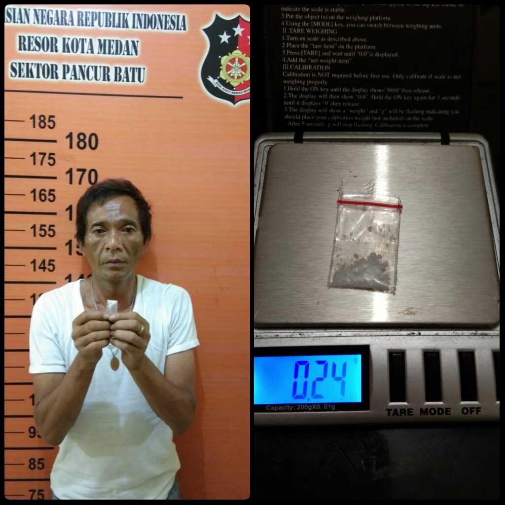 Nyaru Sebagai Pembeli, Â Pegasus Pancur Batu Ringkus Pengedar Sabu Sepecial Hotel Melati