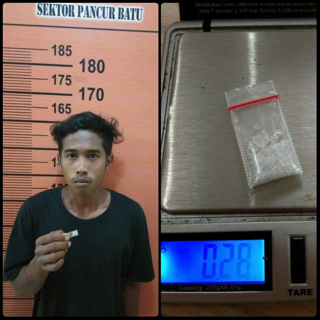 Bawa Sabu, Pegasus Polsek Pancur Batu Ciduk Kuli Bangunan