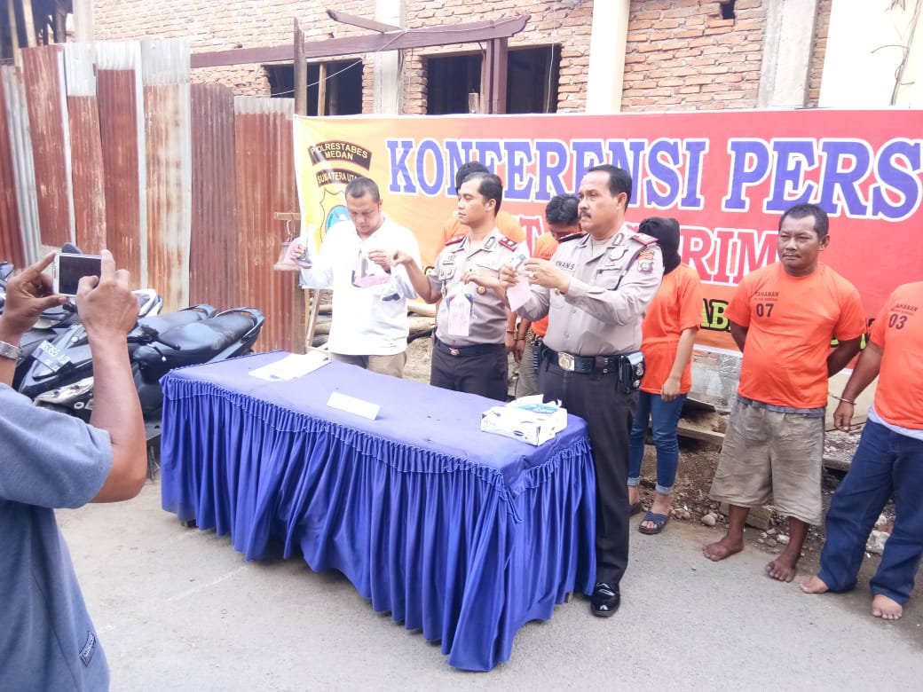 Pegasus Sunggal Ungkap Kasus 363 R4, 5 Pelaku Diamankan Seorang Diantaranya Oknum TNI, Dua DPO