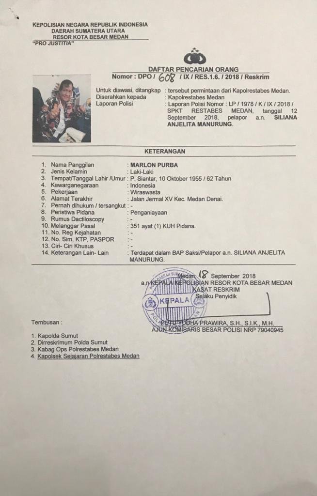 Oknum Ketua Ormas Pelaku Persekusi DPO, Kapolrestabes Medan : Pertanggungjawabkan Perbuatanya