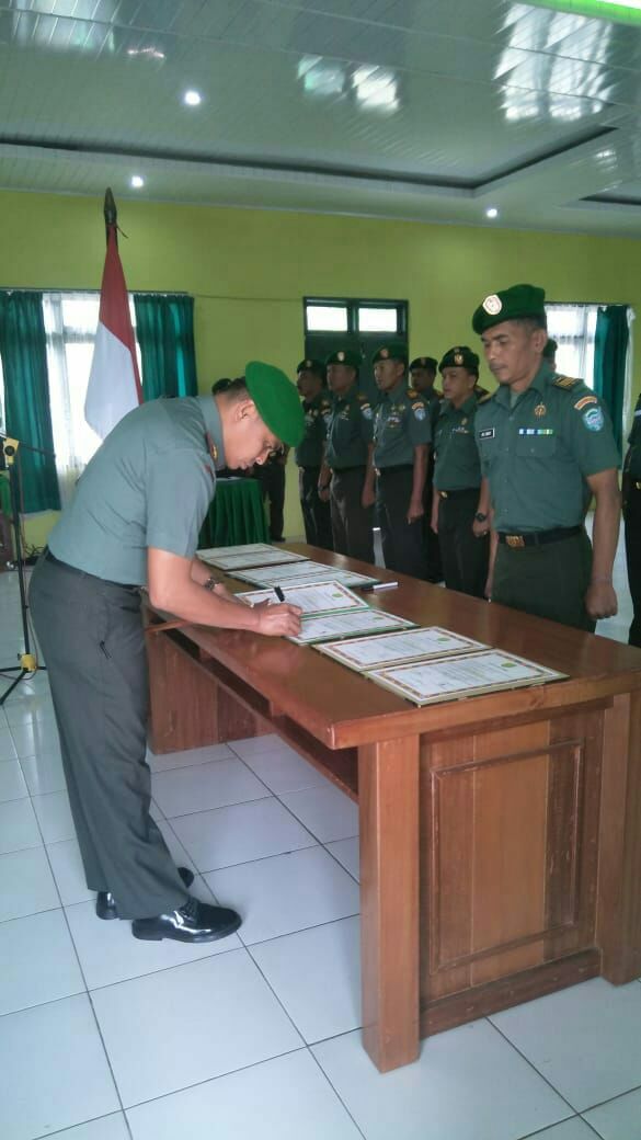 Dandim Gayo Lues Lantik Sejumlah Perwira Pertama di Jajaran Kodim