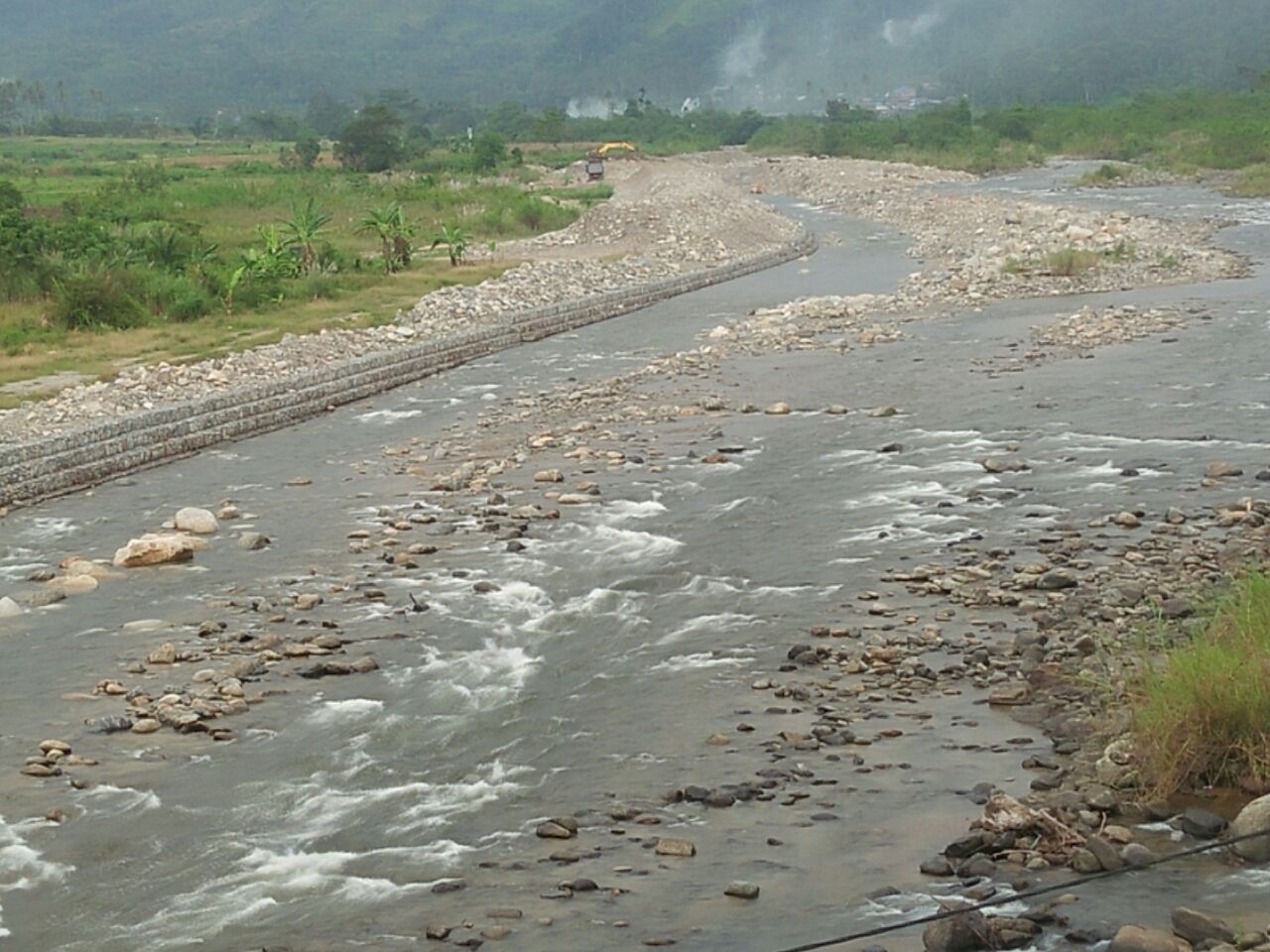 Tanggul Penahan Sungai Alas Mulai Rampung
